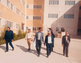 بازدید معاون عمرانی امور آموزش عالی سازمان برنامه و بودجه کشور از روند پیشرفت پروژه‌های عمرانی دانشگاه صنعتی شیراز در سایت‌های یک و دو صدرا